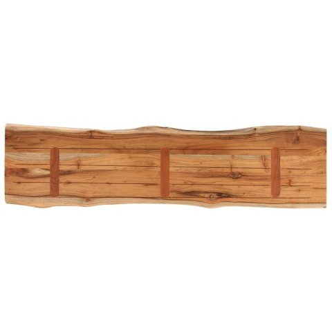 VidaXL Blat do stołu, 140x40x2,5cm, drewno akacjowe, naturalna krawędź