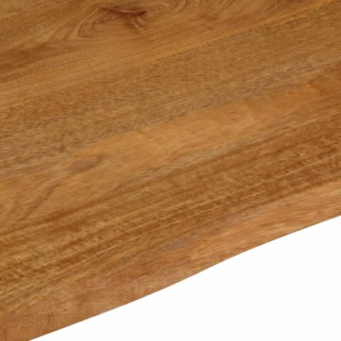 VidaXL Blat stołu z naturalną krawędzią, 100x80x2,5 cm, drewno mango