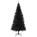 VidaXL Choinka z 300 diodami LED z podstawą Czarny 210 cm PVC