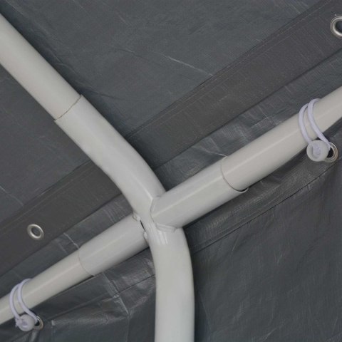 MATERIAŁ NAMIOTOWY BEZ STELAŻA SZARY 12X6 M PE