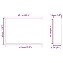 VidaXL Nisza prysznicowa Srebrny 45 x 30 x 9,5 cm Stal nierdzewna