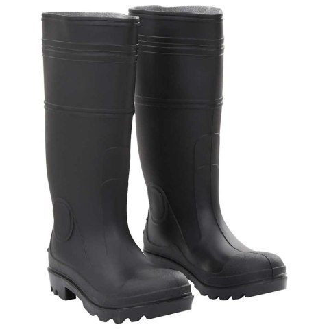 VidaXL Kalosze, czarne, rozmiar 40, PVC