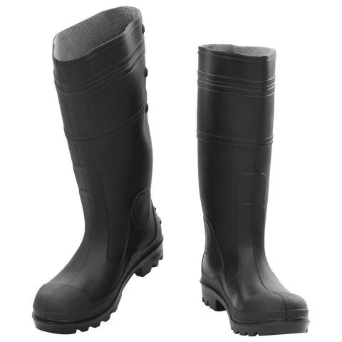 VidaXL Kalosze, czarne, rozmiar 40, PVC