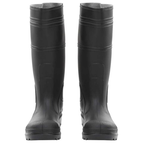 VidaXL Kalosze, czarne, rozmiar 40, PVC