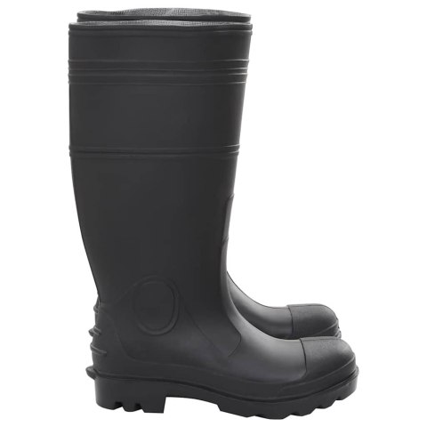 VidaXL Kalosze, czarne, rozmiar 40, PVC