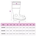 VidaXL Kalosze, czarne, rozmiar 40, PVC