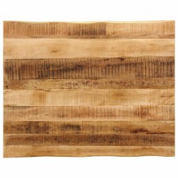 VidaXL Blat stołu z naturalną krawędzią, 110x80x2,5 cm, drewno mango