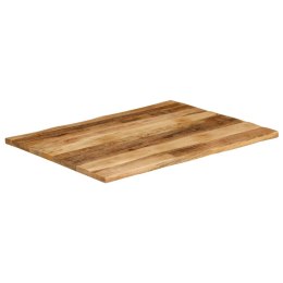VidaXL Blat stołu z naturalną krawędzią, 110x80x2,5 cm, drewno mango