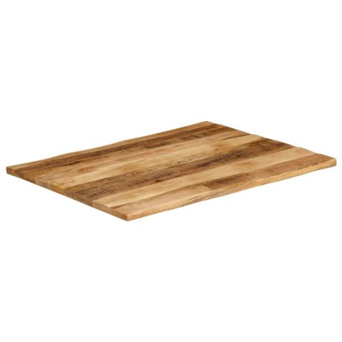 VidaXL Blat stołu z naturalną krawędzią, 110x80x2,5 cm, drewno mango