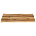 VidaXL Blat stołu z naturalną krawędzią, 110x80x2,5 cm, drewno mango