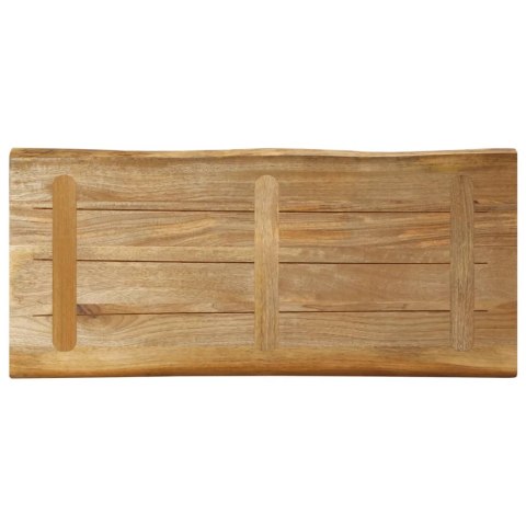 VidaXL Blat stołu z naturalną krawędzią, 90x40x2,5 cm, drewno mango