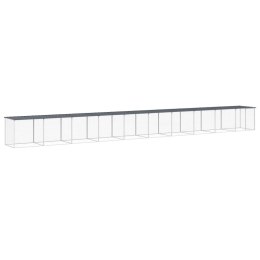 VidaXL Klatka dla kurcząt, z dachem, antracytowa, 1003x98x90 cm, stal