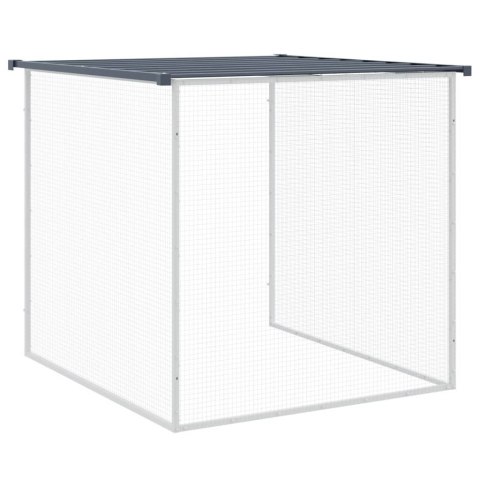VidaXL Klatka dla kurcząt, z dachem, antracytowa, 1003x98x90 cm, stal