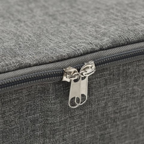 OZDOBNY POJEMNIK DO PRZECHOWYWANIA 70X40X18CM ANTRACYTOWY