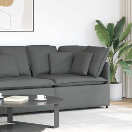VidaXL Modułowy Narożnik Sofa z Poduszkami Ciemnoszary 100 cm