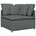 VidaXL Modułowy Narożnik Sofa z Poduszkami Ciemnoszary 100 cm