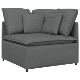 VidaXL Modułowy Narożnik Sofa z Poduszkami Ciemnoszary 100 cm
