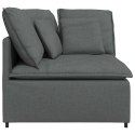 VidaXL Modułowy Narożnik Sofa z Poduszkami Ciemnoszary 100 cm