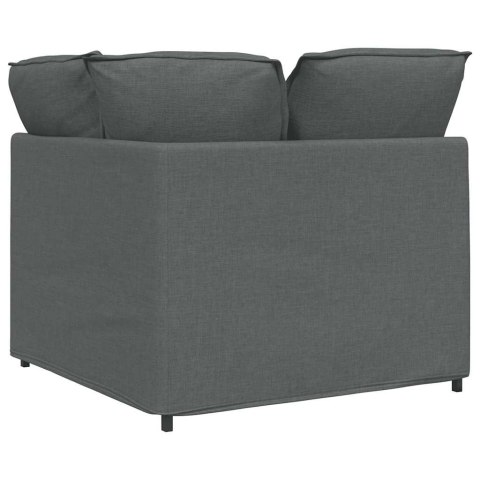 VidaXL Modułowy Narożnik Sofa z Poduszkami Ciemnoszary 100 cm