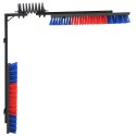 VidaXL Szczotki do bydła Czerwony i niebieski 84 x 10 x 91 cm PVC
