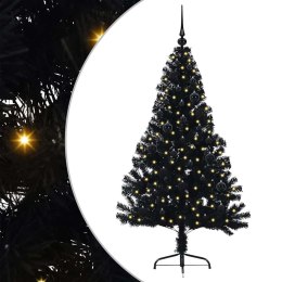 VidaXL Sztuczna choinka z oświetleniem na Boże Narodzenie 150 cm PVC