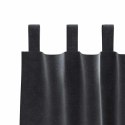 VidaXL Zasłony zaciemniające 2 pcs Ciemnoszary 140 x 140 cm Aksamit