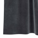 VidaXL Zasłony zaciemniające 2 pcs Ciemnoszary 140 x 140 cm Aksamit