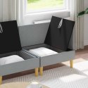 MODULARNY ZESTAW SOFY Z PRZECHOWALNIĄ 3 SZT. JASNOSZARY TKANINA