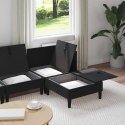 VidaXL Zestaw mebli do salonu z poduszką 4 pcs Czarny Welur