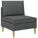 VidaXL Zestaw mebli do salonu z poduszką 4 pcs ciemnoszary tkanina