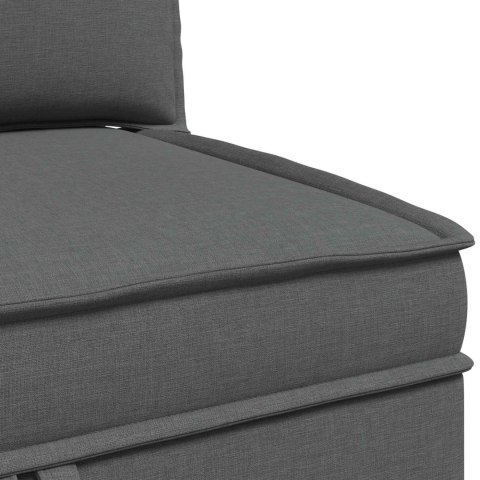 VidaXL Zestaw mebli do salonu z poduszką 4 pcs ciemnoszary tkanina