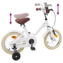VidaXL Rower Dziecięcy 12 Cali dla dzieci w wieku 2-4 lata Biały