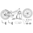 VidaXL Rower Dziecięcy 12 Cali dla dzieci w wieku 2-4 lata