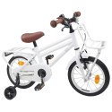 VidaXL Rower Dziecięcy 16 Cali dla dzieci w wieku 4-6 lat Biały