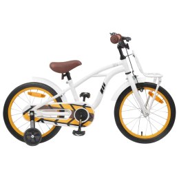 VidaXL Rower Dziecięcy 16 Cali dla dzieci w wieku 4-6 lat Biały