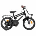 VidaXL Rower Dziecięcy 16 Cali dla dzieci w wieku 4-6 lat Czarny