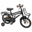 VidaXL Rower Dziecięcy 16 Cali dla dzieci w wieku 4-6 lat Czarny
