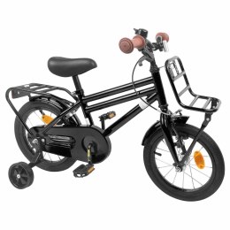 VidaXL Rower Dziecięcy 16 Cali dla dzieci w wieku 4-6 lat Czarny
