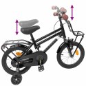 VidaXL Rower Dziecięcy 16 Cali dla dzieci w wieku 4-6 lat Czarny