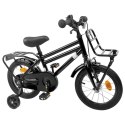 VidaXL Rower Dziecięcy 16 Cali dla dzieci w wieku 4-6 lat Czarny