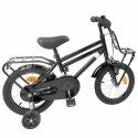 VidaXL Rower Dziecięcy 16 Cali dla dzieci w wieku 4-6 lat Czarny