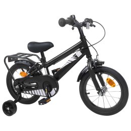 VidaXL Rower Dziecięcy 16 Cali dla dzieci w wieku 4-6 lat Czarny