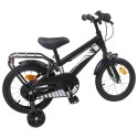 VidaXL Rower Dziecięcy 16 Cali dla dzieci w wieku 4-6 lat Czarny