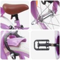 VidaXL Rower Dziecięcy 16 Cali dla dzieci w wieku 4-6 lat Fioletowy