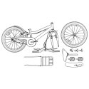 VidaXL Rower Dziecięcy 18 Cali dla dzieci w wieku 5-7 lat