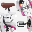 VidaXL Rower Dziecięcy 12 Cali dla dzieci w wieku 2-4 lata Biały