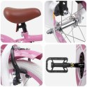 VidaXL Rower Dziecięcy 12 Cali dla dzieci w wieku 2-4 lata Jasny róż