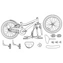 VidaXL Rower Dziecięcy 12 Cali dla dzieci w wieku 2-4 lata Jasny róż