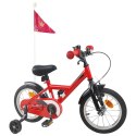 VidaXL Rower Dziecięcy 14 Cali dla dzieci w wieku 3-5 lat czerwony