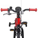 VidaXL Rower Dziecięcy 14 Cali dla dzieci w wieku 3-5 lat czerwony